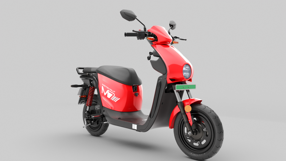 M7 electric scooter (red)